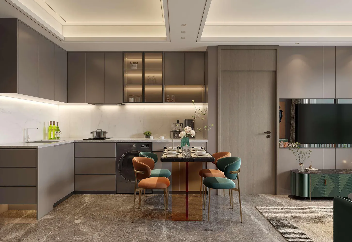 Апартаменты 2BR 52 м² — балкон с видом на море